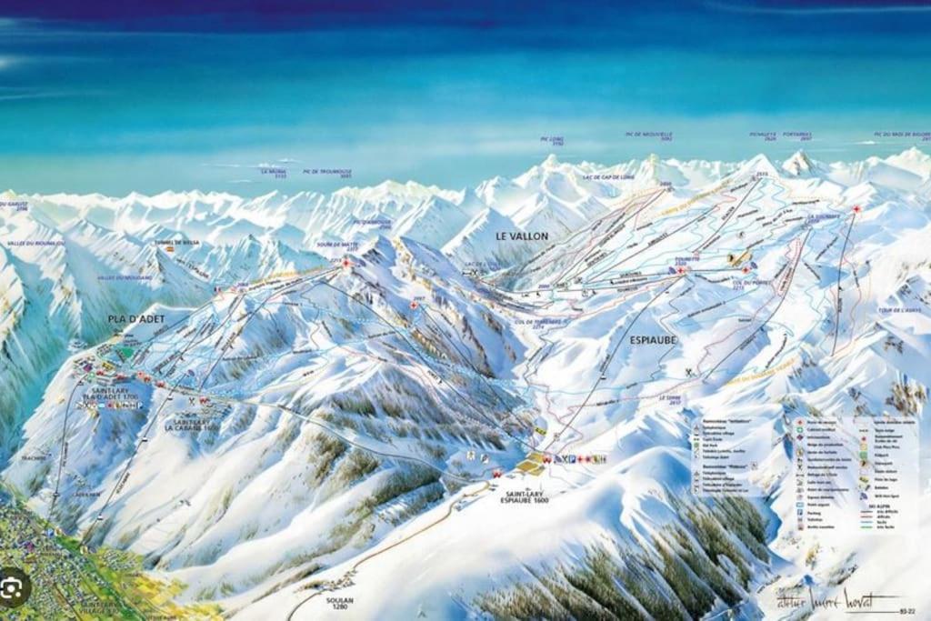 Vue Panoramique Sur Les Pyrenees Saint-Lary-Soulan Exterior foto